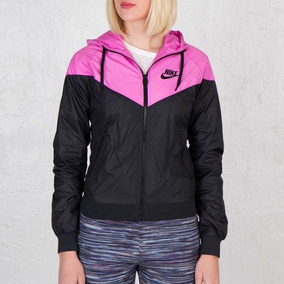 Nike Jackets & Blazers - Nike Windrunner Purple Black Lightweight Hooded Windbreaker Jacket